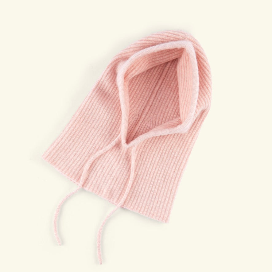 Balaclava aus 100% Kaschmir - rosa