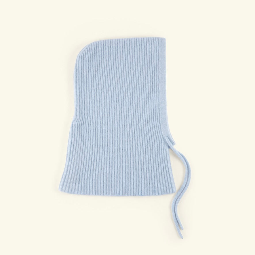 100% cashmere balaclava - light blue