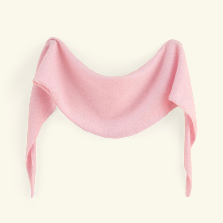 Dreieckstuch aus 100% Kaschmir - rosa