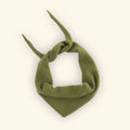 100% Cashmere triangle scarf - olive