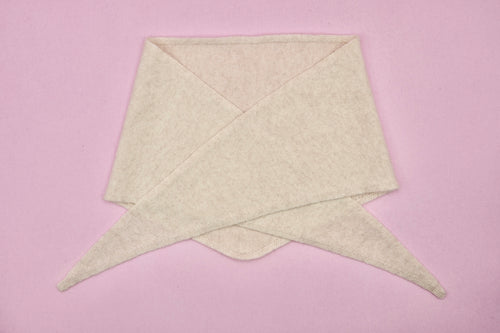 Dreieckstuch aus 100% Kaschmir - beige