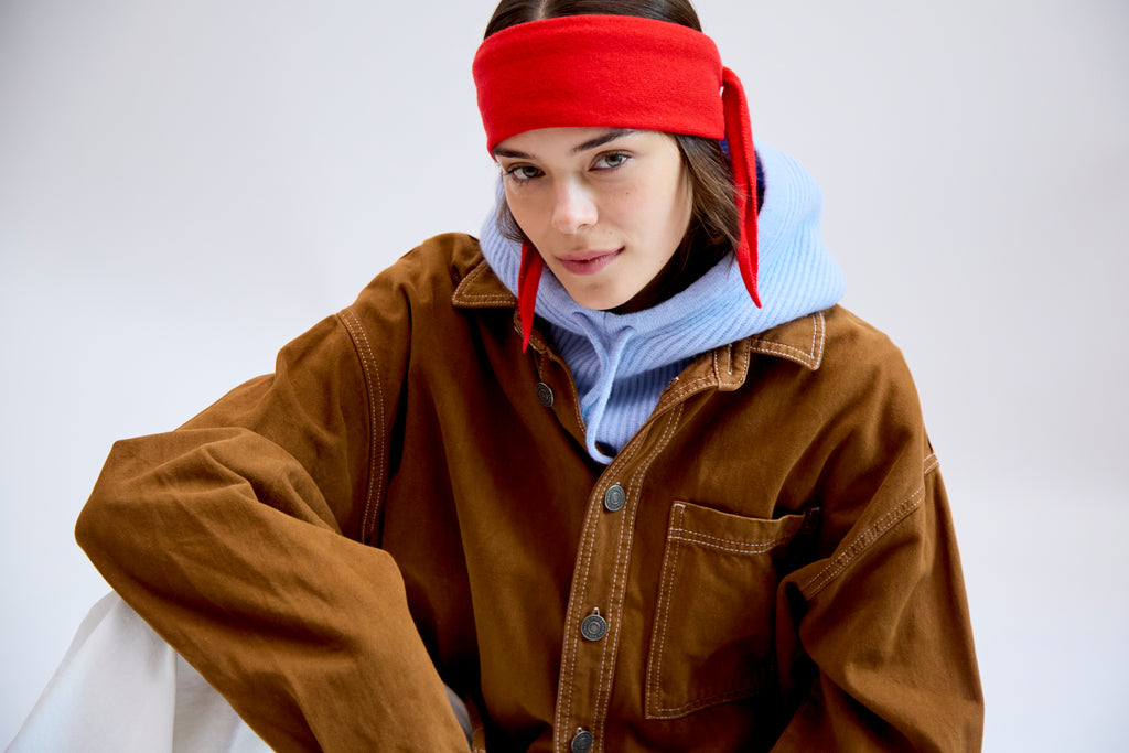 100% cashmere balaclava - light blue