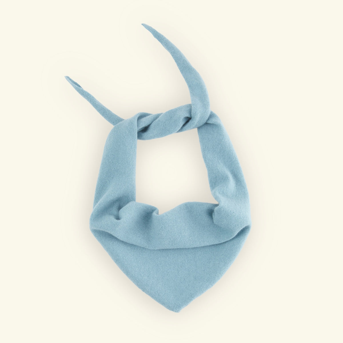 Dreieckstuch aus 100% Kaschmir - blau