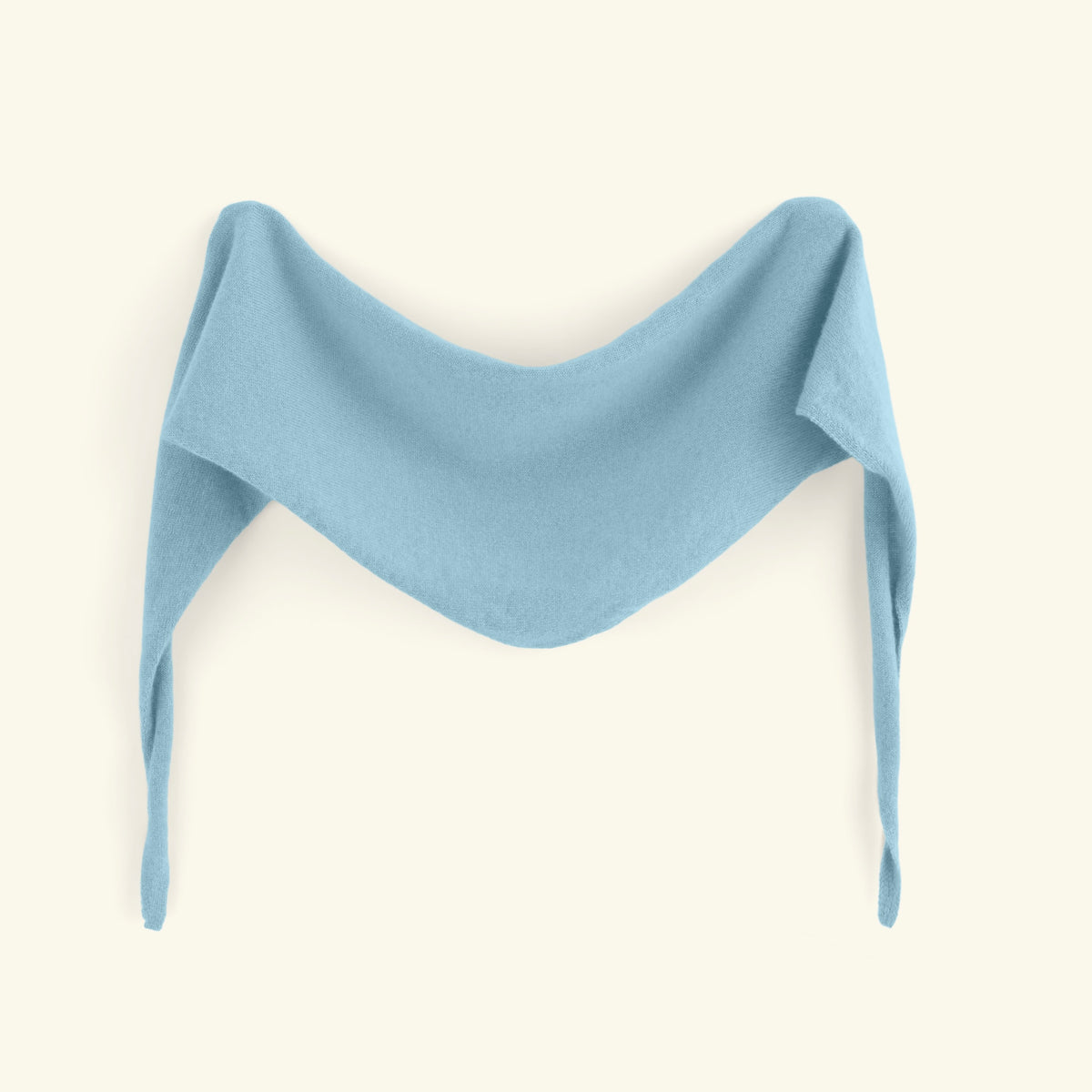 Dreieckstuch aus 100% Kaschmir - blau